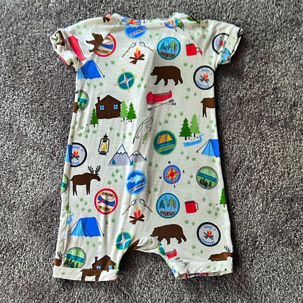 Little Sleepies Great Outdoors Romper 12-18 - Picture 5 of 6